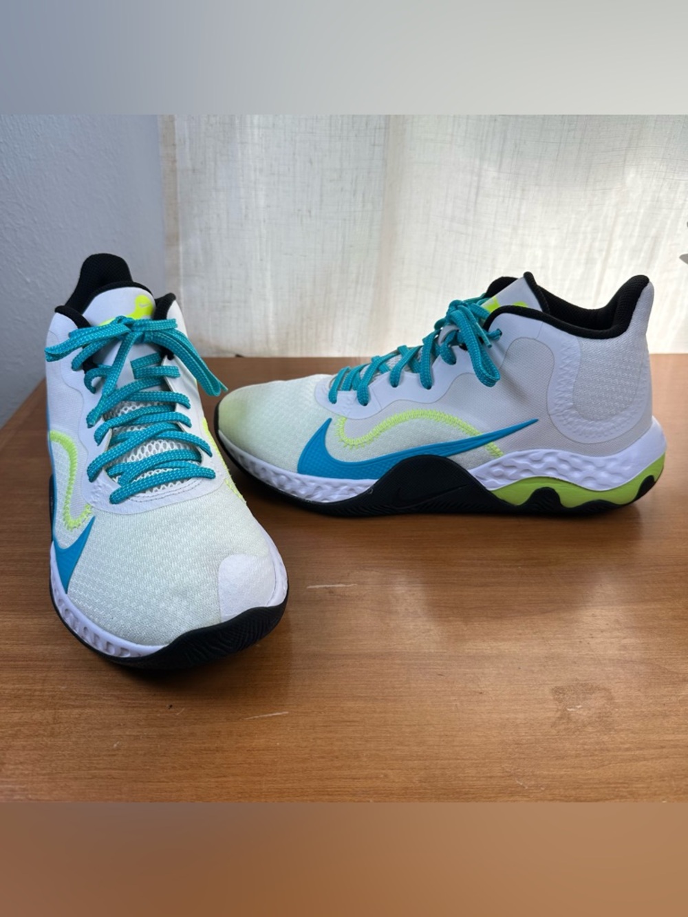 Nike Renew Elevate Sneakers"White Volt Light Blue Fury" Men’s 9